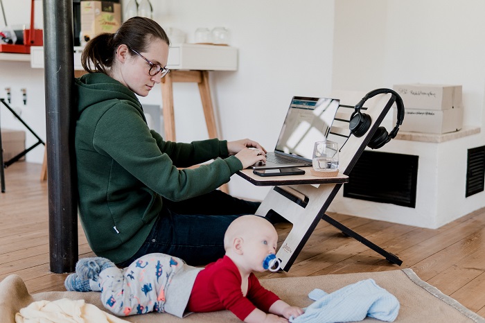 Here you'll find the ultimate list of productivity hacks for work-at-home moms by work-at-home moms in the trenches of beautiful work-at-home-motherhood!
