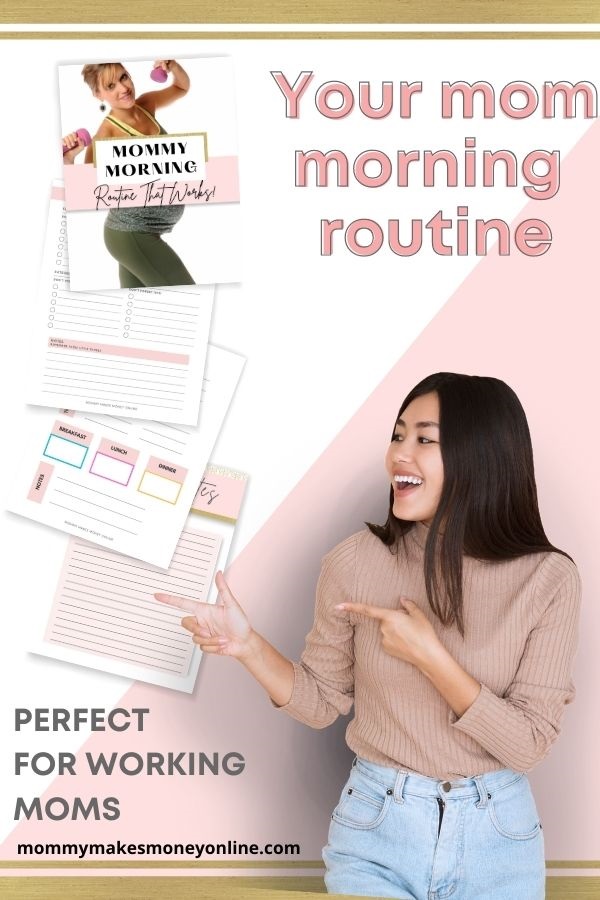 Do you struggle with starting the day smoothly? Here's how to create the perfect mom morning routine checklist as a busy mom so you can be productive every day. Here at Mommy Makes Money Online, we have a lot of amazing tips on how you can plan your perfect mom morning routine. Amazing Self Care Morning Routines For Busy Moms!